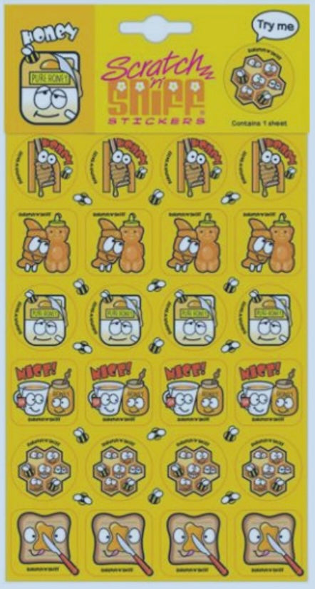 Honey - Scratch 'n' Sniff (24 stickers)