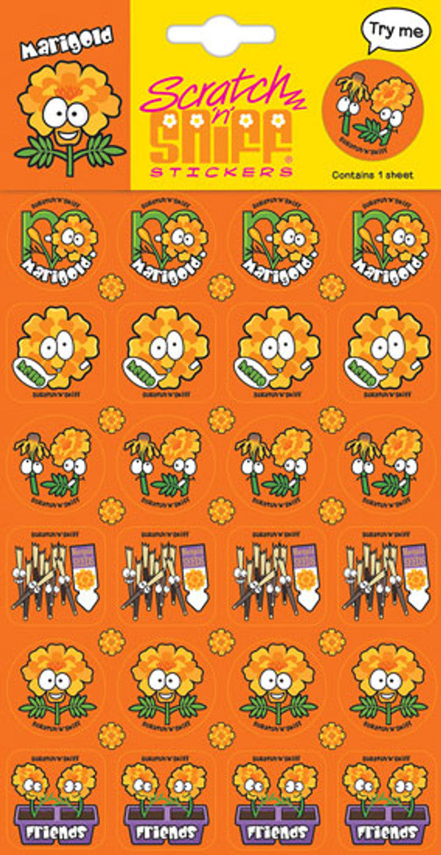 Marigold - Scratch 'n' Sniff (24 stickers)