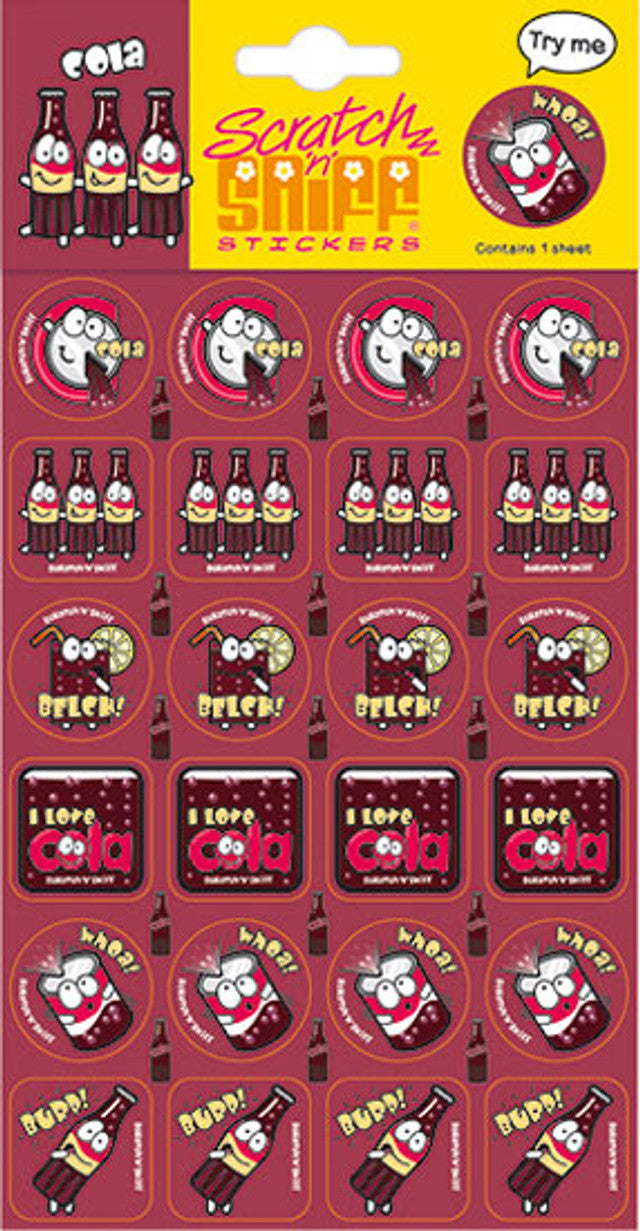 Cola - Scratch 'n' Sniff (24 stickers)
