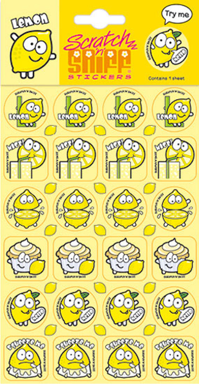 Lemon - Scratch 'n' Sniff (24 stickers)