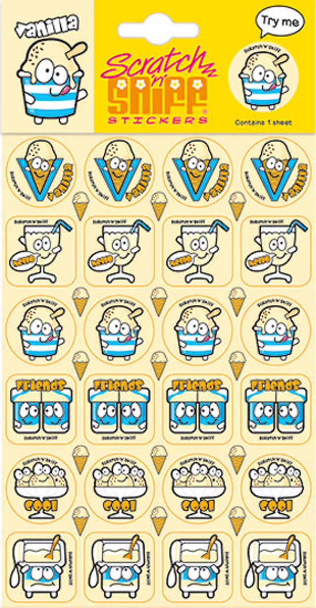 Vanilla - Scratch 'n' Sniff (24 stickers)