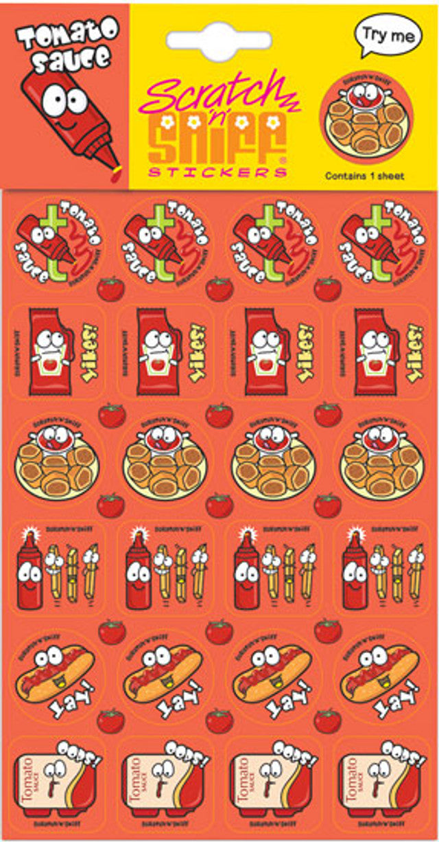 Tomato sauce - Scratch 'n' Sniff (24 stickers)