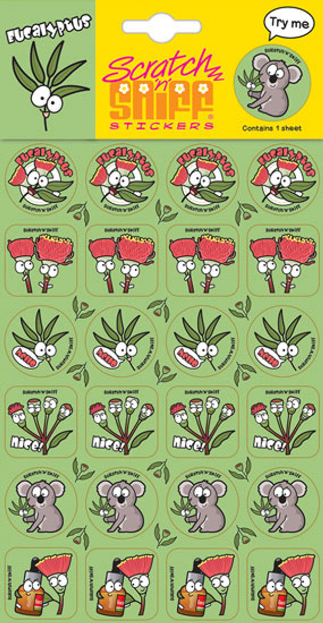 Eucalyptus - Scratch 'n' Sniff (24 stickers)