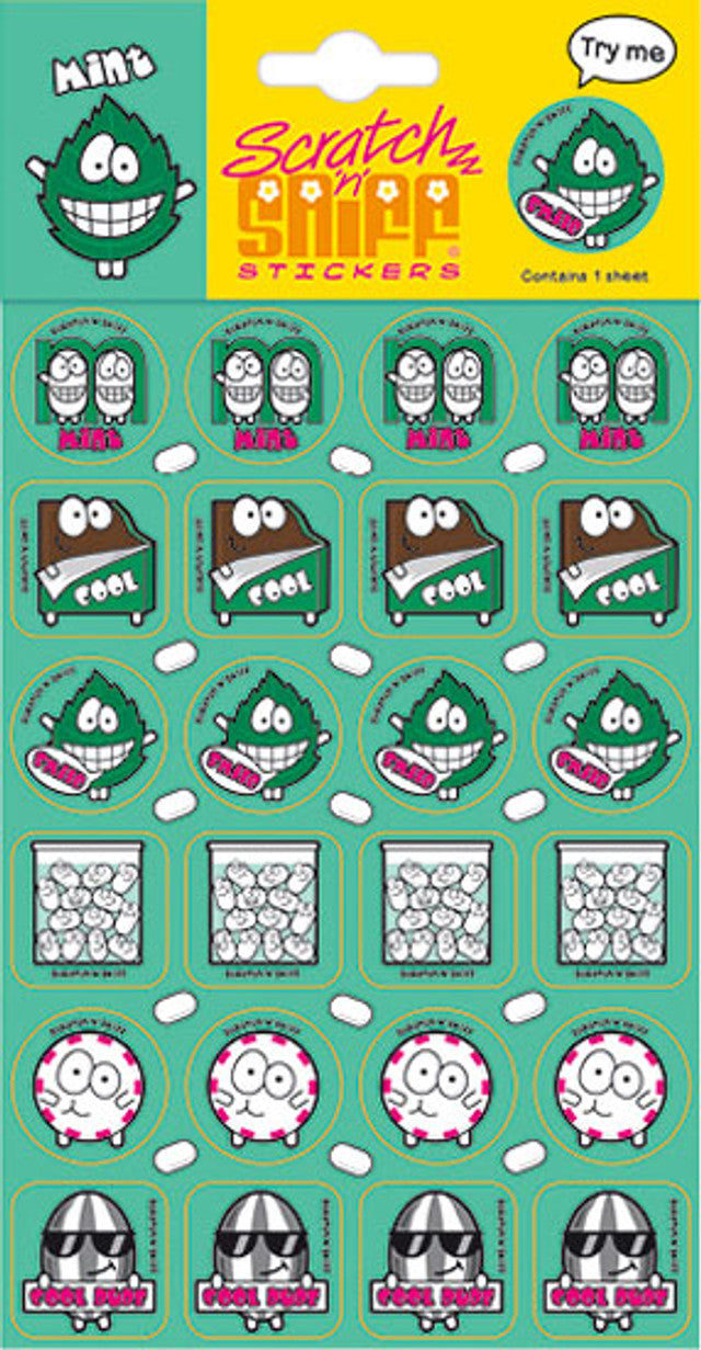 Mint - Scratch 'n' Sniff (24 stickers)