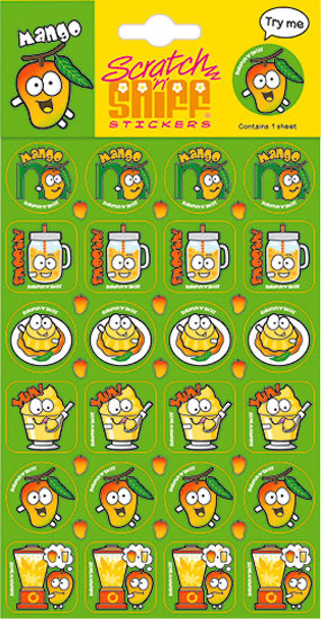 Mango - Scratch 'n' Sniff (24 stickers)