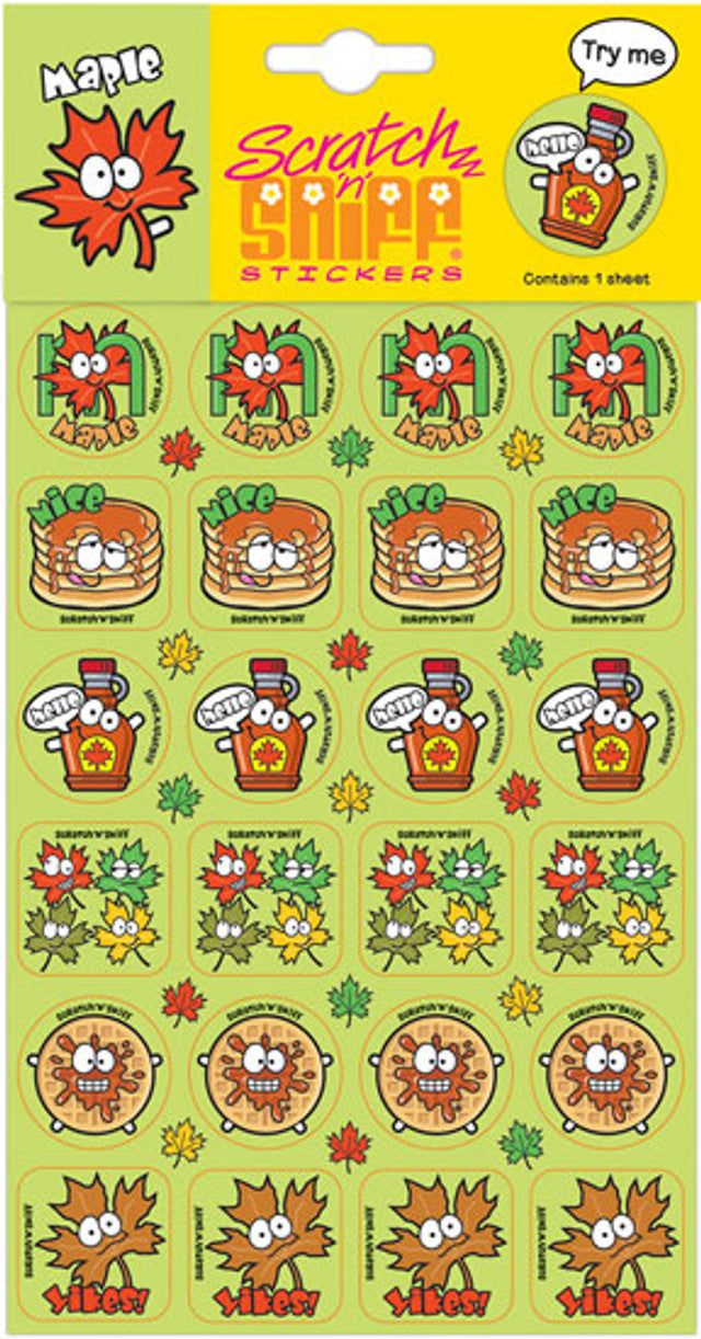 Maple - Scratch 'n' Sniff (24 stickers)