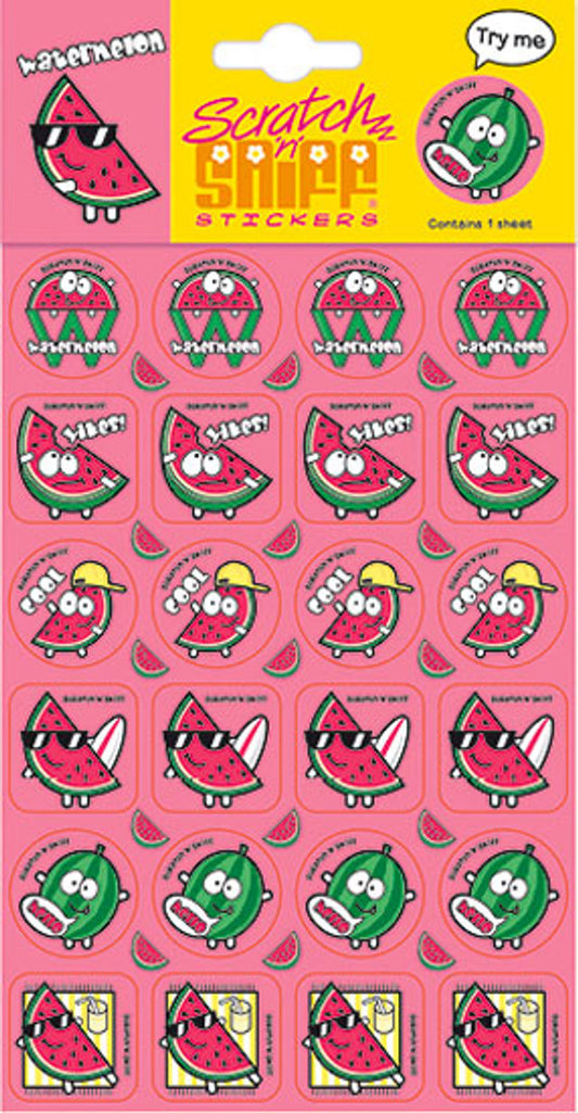 Watermelon - Scratch 'n' Sniff (24 stickers)