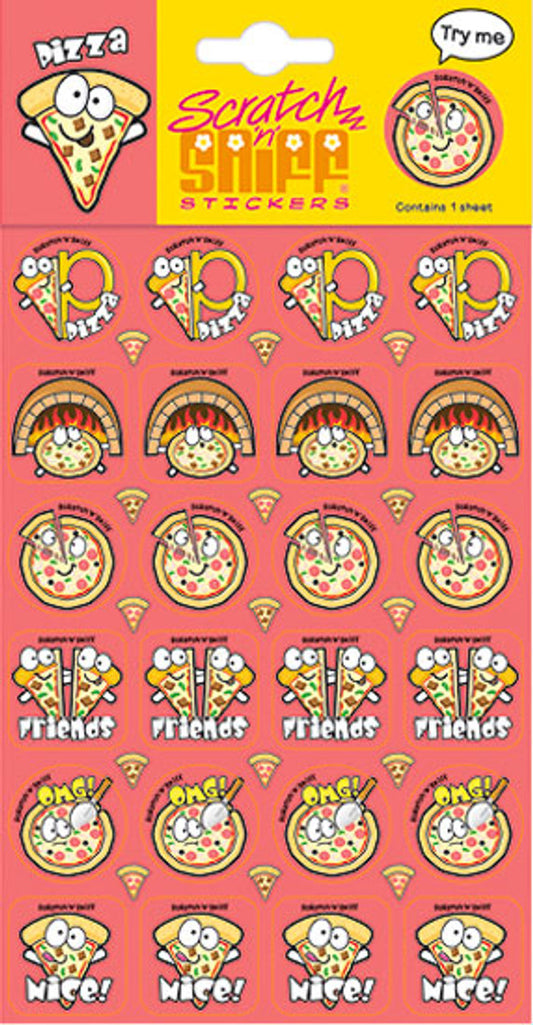 Pizza - Scratch 'n' Sniff (24 stickers)