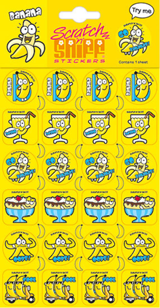 Banana - Scratch 'n' Sniff (24 stickers)